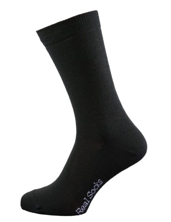 Real Socks Liner Kean Strømper Black 44-47