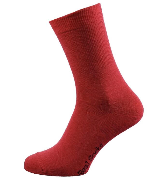 Real Socks Liner Kean Strømper Red 36-39
