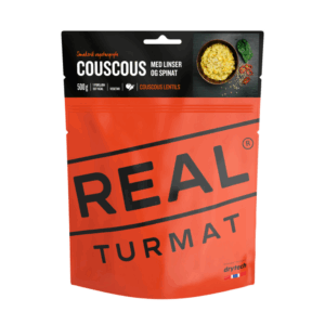 Real Turmat Couscous med linser og spinat Frysetørret mad