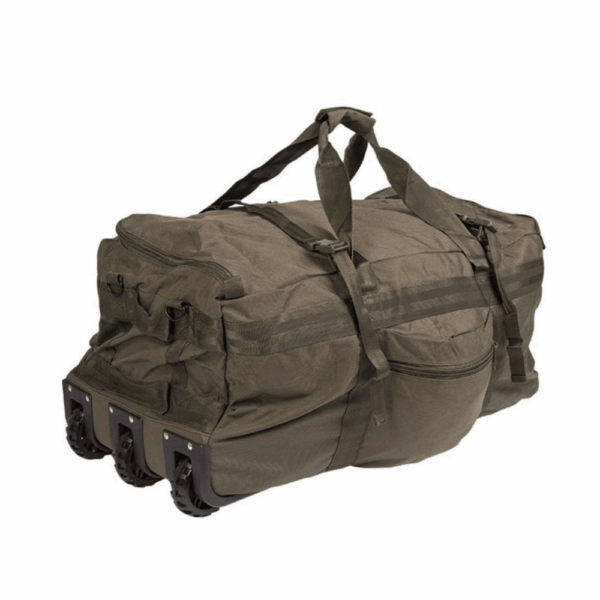 Rejsetaske med hjul 118 Liter - Robust Taske Til Rejser - Mil-Tec - Grøn