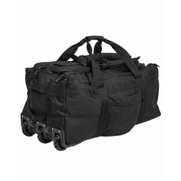 Rejsetaske med hjul 118 Liter - Robust Taske Til Rejser - Mil-Tec - Sort
