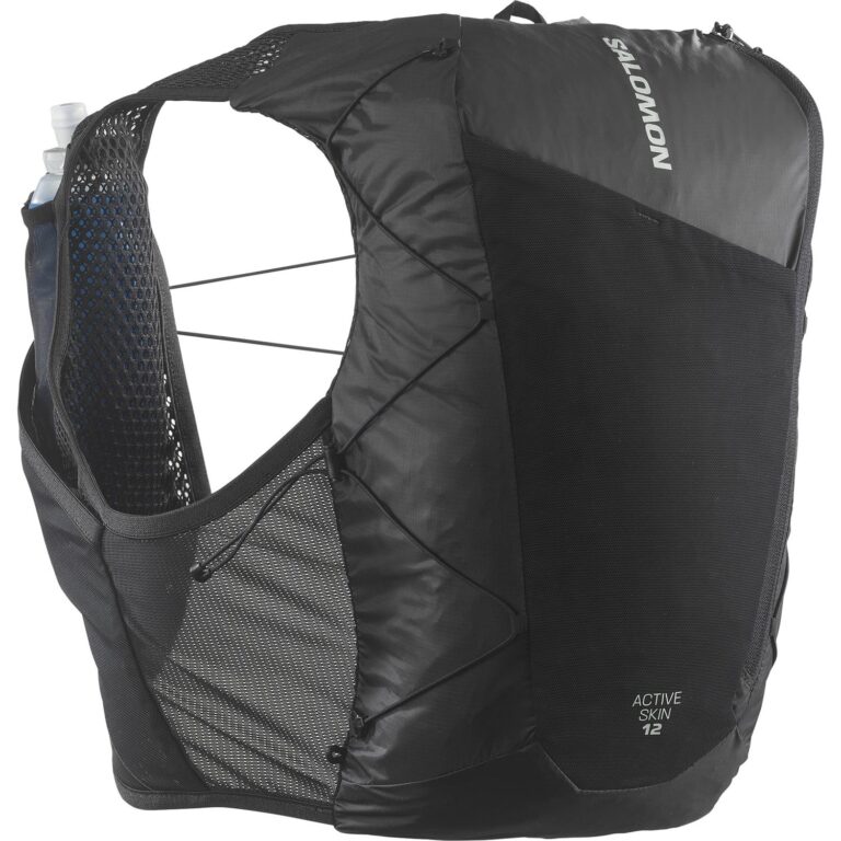 Salomon Active Skin 12 Løbevest Unisex S Sort Løbeveste