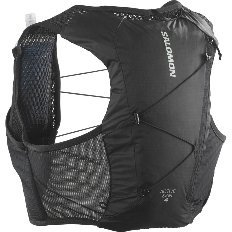 Salomon Active Skin 4 Løbevest Unisex M Sort Løbeveste