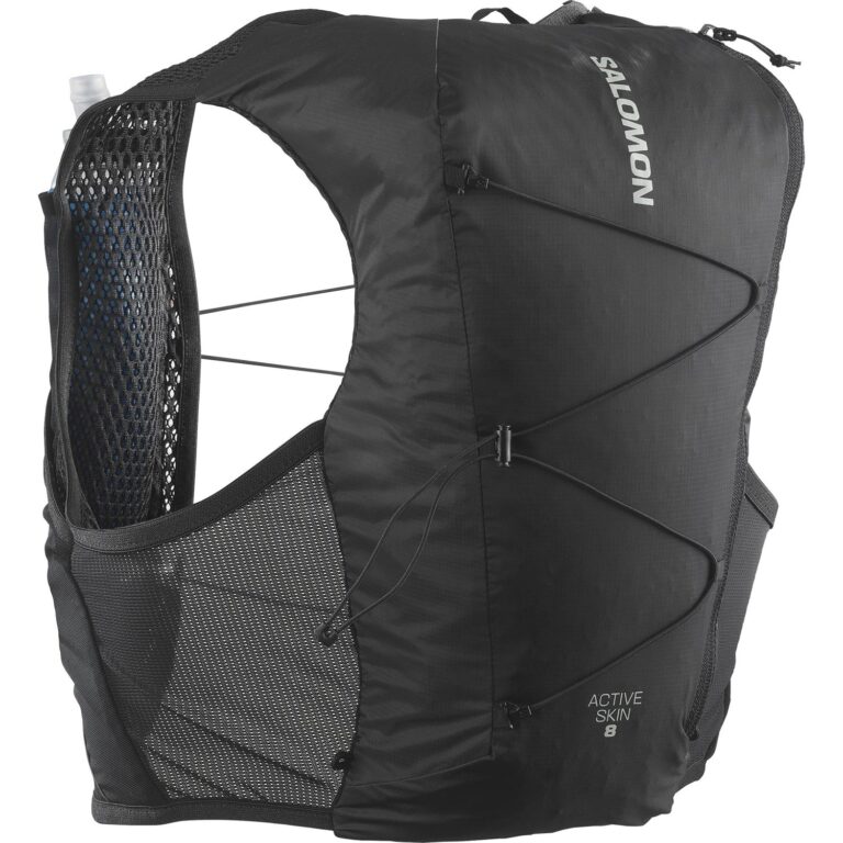Salomon Active Skin 8 Løbevest Unisex S Sort Løbeveste
