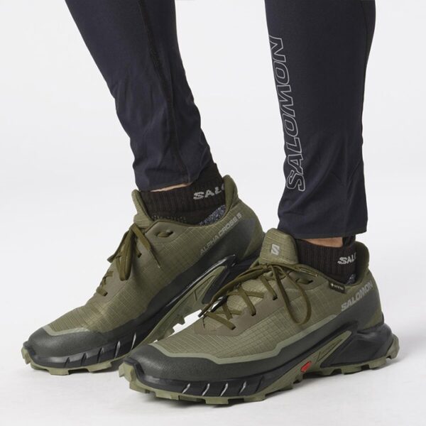 Salomon Alphacross 5 GTX Herre / Mænd, Grøn night/d.lichen-42 / UK 8 - Vandresko
