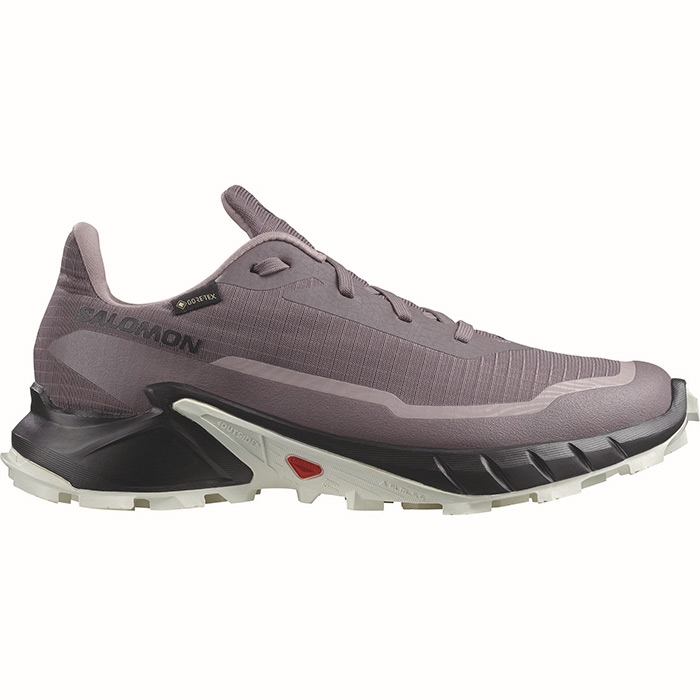 Salomon Alphacross 5 GTX Kvinder / Damer, moonscape/blk/white- 36 / UK 3,5 - Vandresko