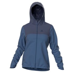 Salomon Essential WP regnjakke, mood Blå-L - Regntøj, poncho
