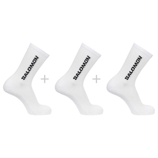 Salomon Everday Crew 3-Pack, White / White