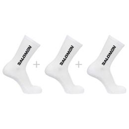 Salomon Everyday Crew 3-Pack Sokker Unisex L Hvid Hverdagssokker