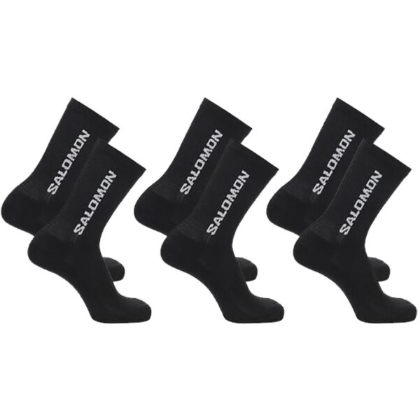 Salomon Everyday Crew 3-pack, Sort-36-38 - Sokker