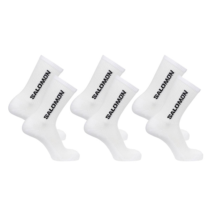 Salomon Everyday Crew 3-pack, white-45-47 - Sokker