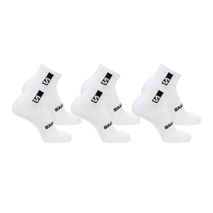 Salomon Everyday ankelsokker 3-pak, hvid-45-47 - Sokker