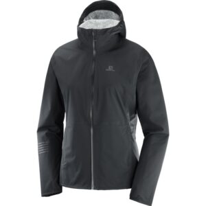 Salomon Lightning WP Jacket Kvinder / Damer 10.000mm, Sort-S - Regntøj, poncho