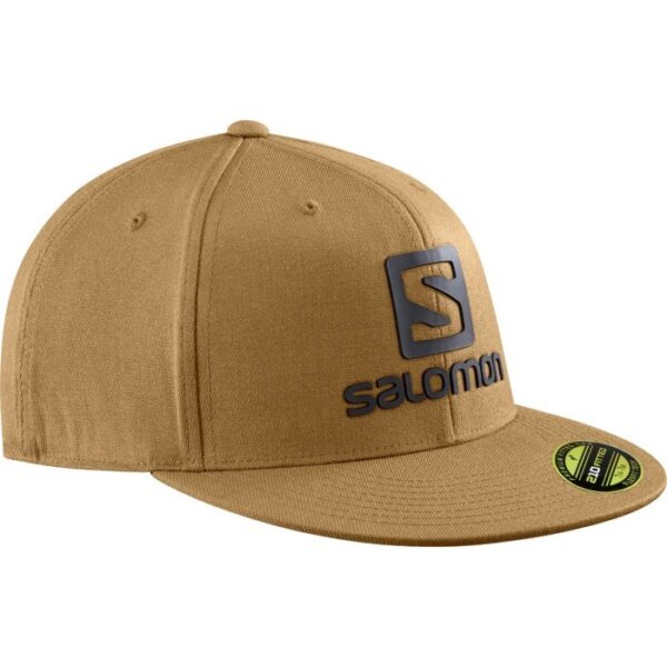 Salomon Logo Cap FlexFit, bronze Brun - Baseball cap, kasket
