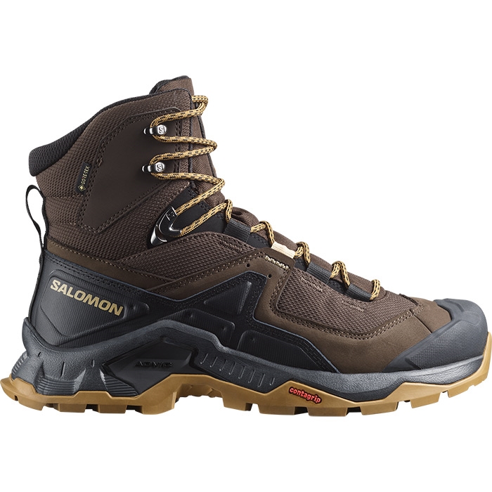 Salomon Quest EleHerre / Mændt GTX Herre, delicoso, black, dull gold-43 1/3 / UK 9 - Vandrestøvler