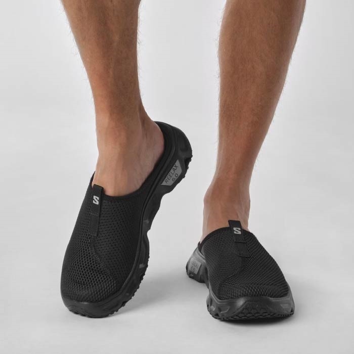Salomon Reelax Slide 6.0 Herre / Mænd, black-48 / UK 12,5 - Sandaler
