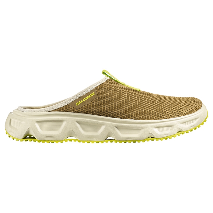 Salomon Reelax Slide 6.0 Herre / Mænd, planta/asparg/acid -42 2/3 / UK 8,5 - Sandaler