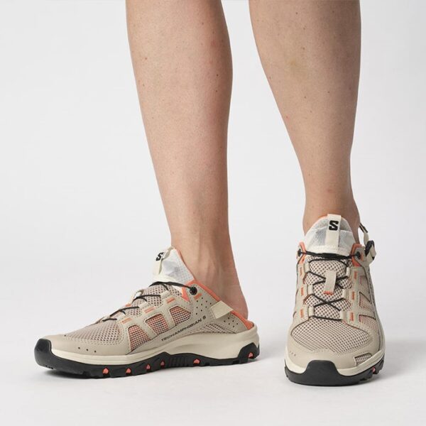 Salomon Techamphibian 5.0 Kvinder / Damer, Hvid pepper/bl.Beige-UK 4 - Sandaler