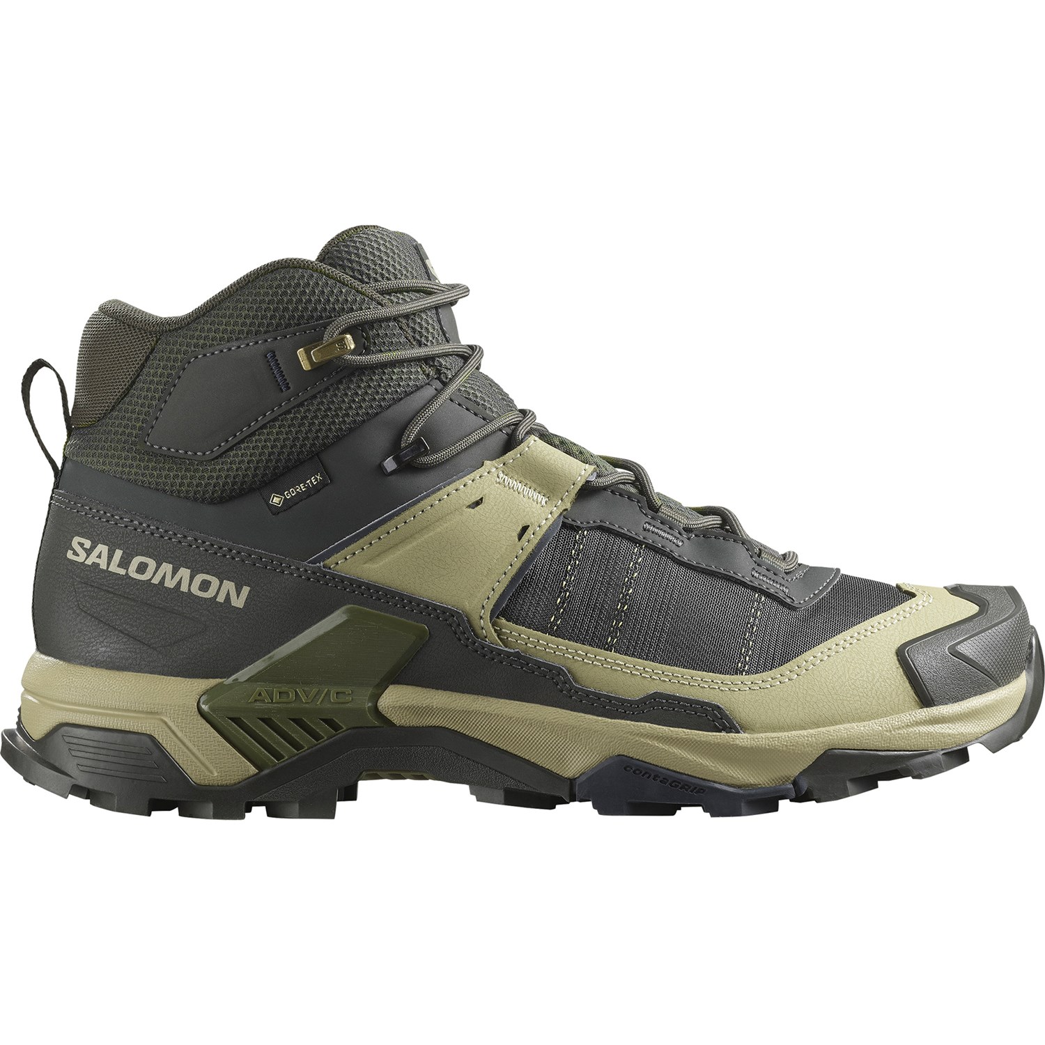 Salomon X Ultra 5 Mid GTX Herre EU 42 Grå/Grøn Vandrestøvler