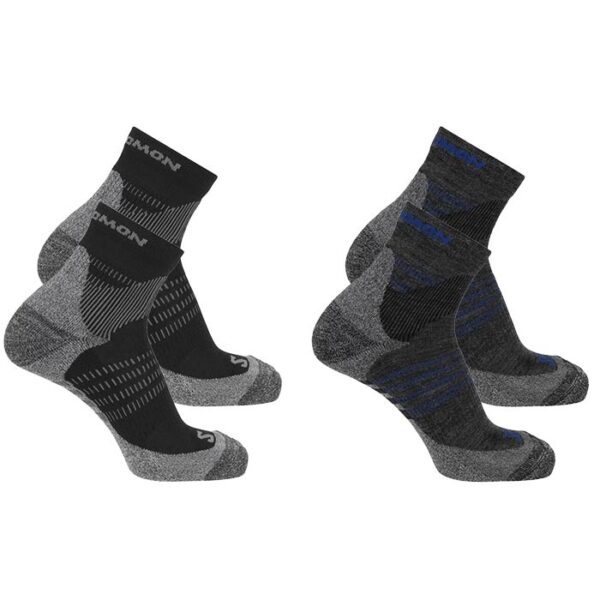 Salomon X Ultra Access Quarter 2-pack, antracite/Sort-36-38 - Sokker