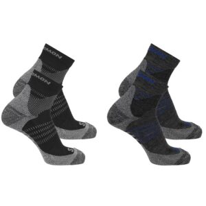 Salomon X Ultra Access Quarter 2-pack, antracite/black-39-41 - Sokker