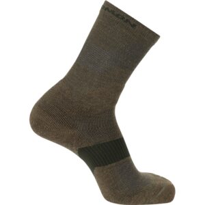 Salomon X Ultra Crew socks, martini olive / stone grey-39-41 - Sokker