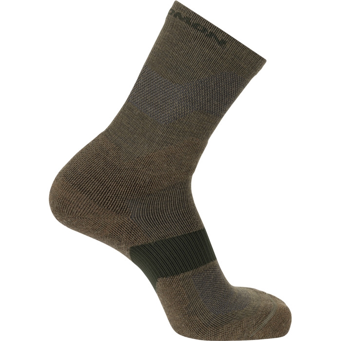 Salomon X Ultra Crew socks, martini olive / stone grey-39-41 - Sokker