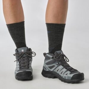 Salomon X Ultra Pioneer Mid GTX Kvinder / Damer, ebony/stormy w.-38 / UK 5 - Vandrestøvler