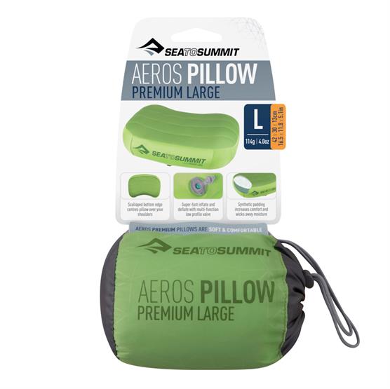 Sea to Summit Aeros Premium Pillow Regular, Lime