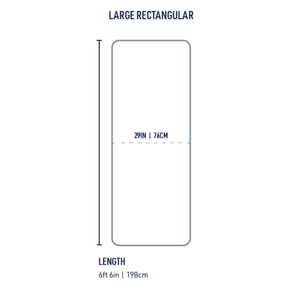 Sea to Summit Camp Plus selvoppusteligt liggeunderlag - 7cm tykkelse - Large Rectangular