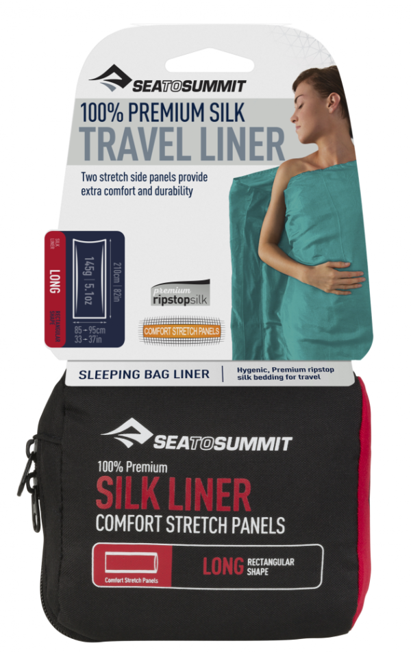 Sea to summit Silk Stretch Liner - Long Navy Blue