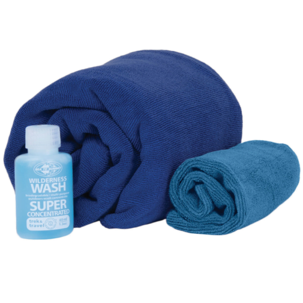 Sea to summit Tek Towel Wash Kit Large Cobalt Blue