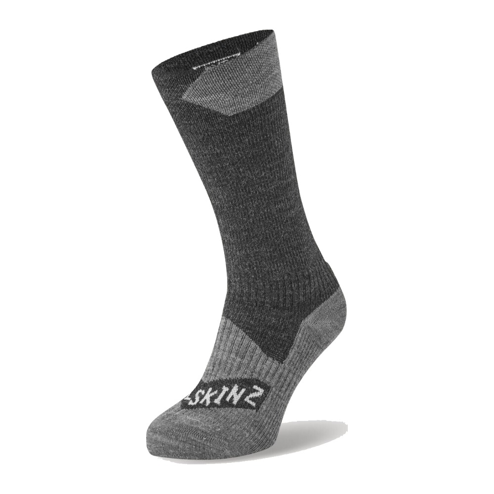 Sealskinz Raynham Vandtætte sokker - S - Black / Grey Marl