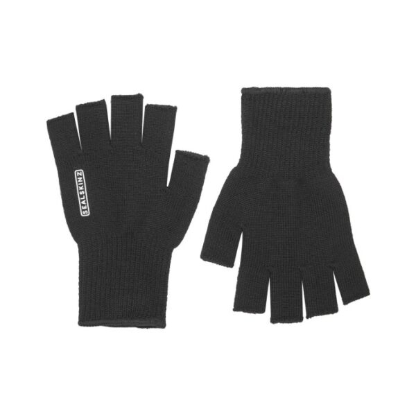 Sealskinz Thornham Merino fingerløse-Sort - Handsker