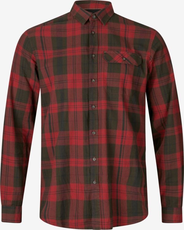 Seeland - Highseat skjorte (Red forest check) - M