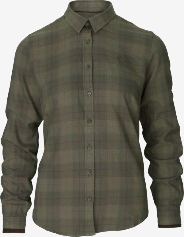 Seeland - Range Lady skjorte (Pine green check) - 2XL