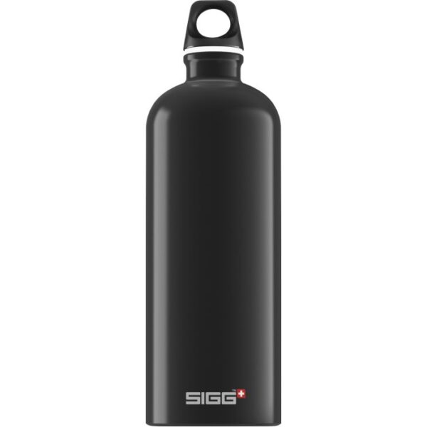 Sigg Water Bottle Traveller 1 L, black - Drikkeflasker /-dunk