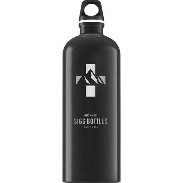 Sigg Water Bottle Traveller 1 L, mountain Sort - Drikkeflasker /-dunk
