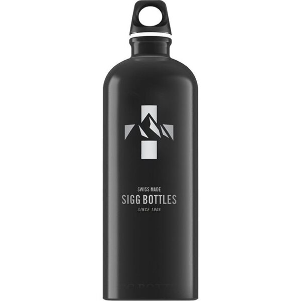 Sigg Water Bottle Traveller 1 L, mountain black - Drikkeflasker /-dunk