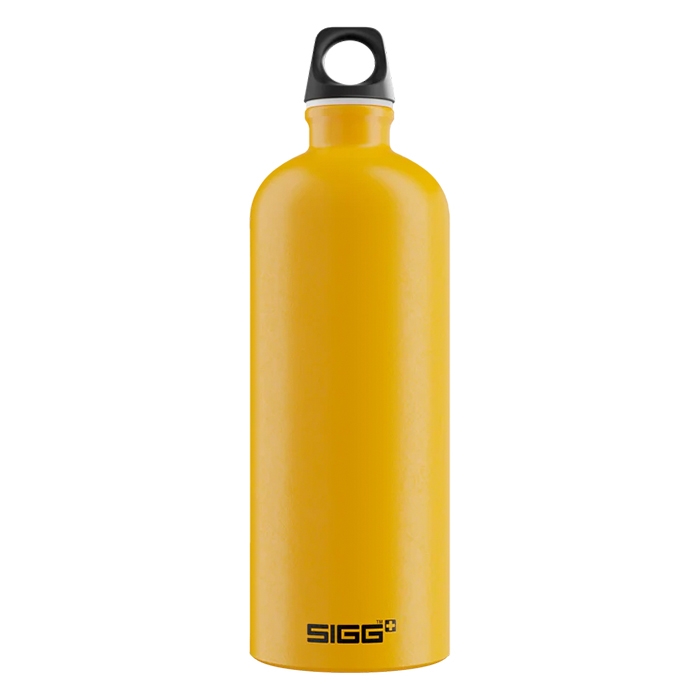 Sigg Water Bottle Traveller 1 L, mustard touch - Drikkeflasker /-dunk