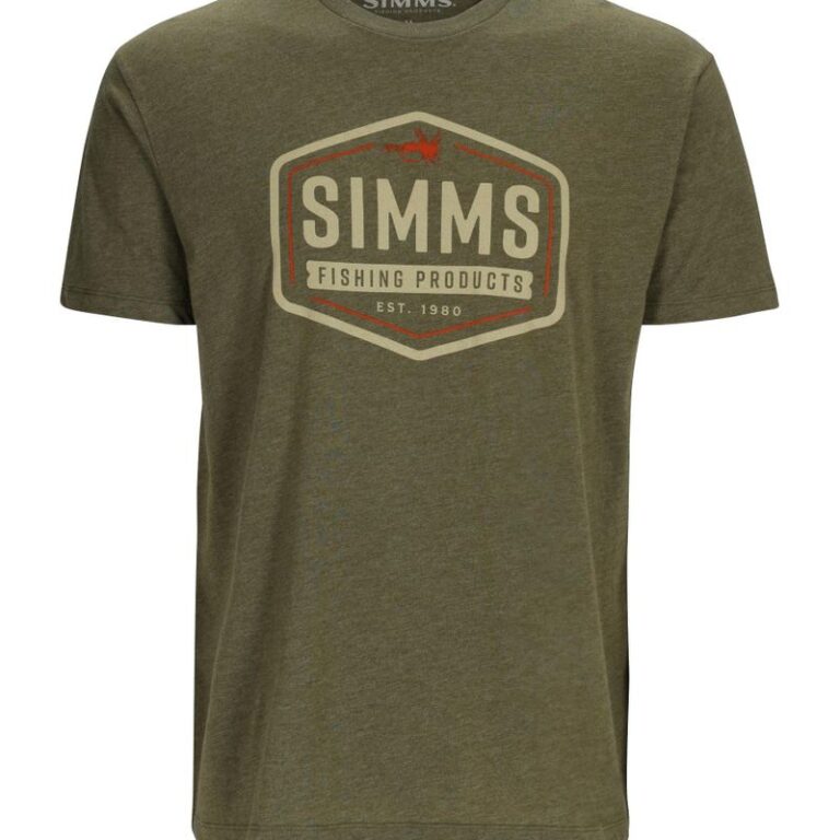 Simms Fly Patch T-Shirt Military Heather M