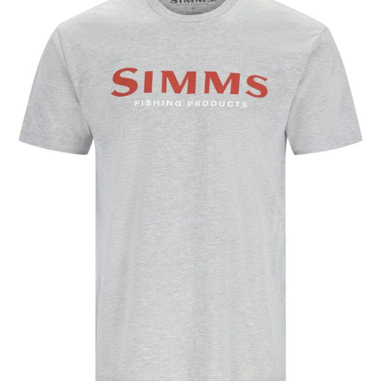 Simms Logo T-shirt Grey Heather M