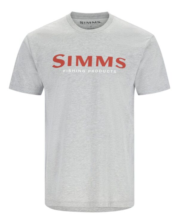 Simms Logo T-shirt Grey Heather M - Simms - Outdoor i Centrum