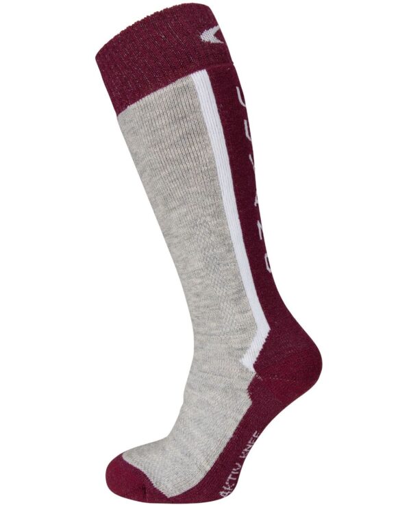Skisokker børn | Aktiv knee junior - Ulvang - 25-27 - Fig/Grey Melange