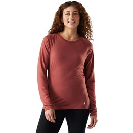SmartWool All-Season Merino Base Layer Long Sleeve Dame S Orange Undertrøjer