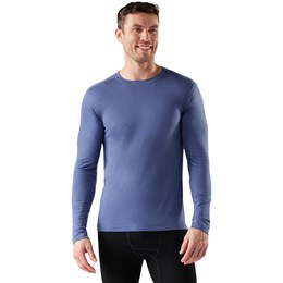 SmartWool All-Season Merino Base Layer Long Sleeve Herre M Blå Undertrøjer