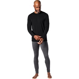SmartWool All-Season Merino Base Layer Long Sleeve Herre S Sort Undertrøjer