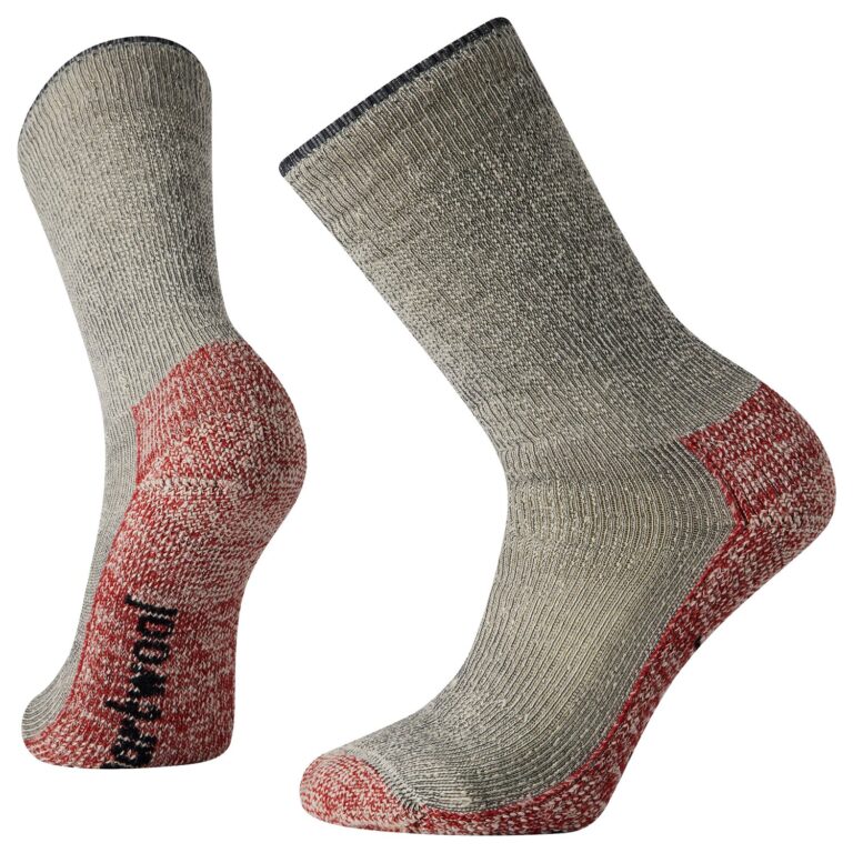 SmartWool Classic Mountaineer Maximum Cushion Crew Sokker L Grå/Sort Vandresokker