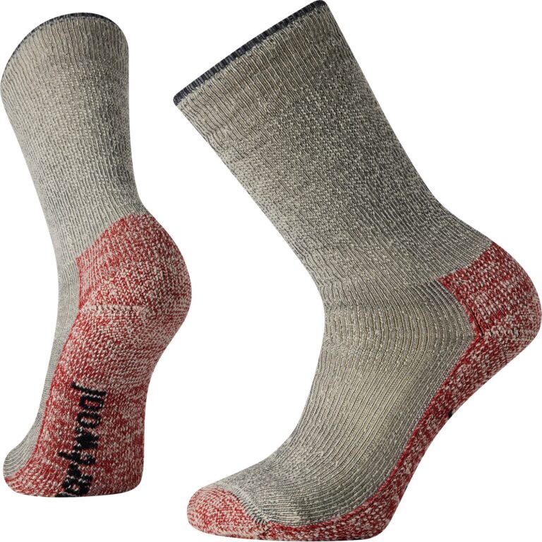 SmartWool Classic Mountaineer Maximum Cushion Crew Sokker S Grå/Sort Vandresokker