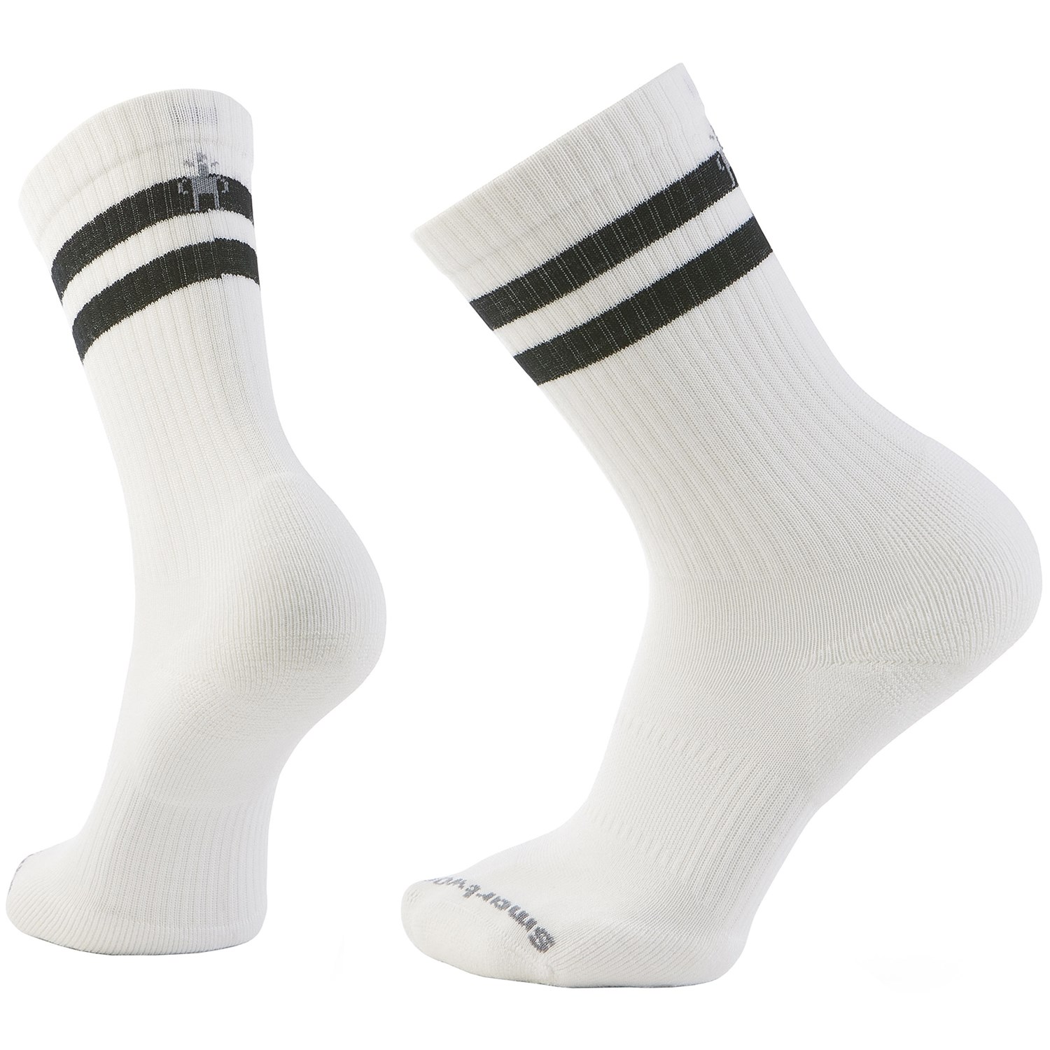 SmartWool Everyday Athletic Striped Crew Sokker S Hvid Hverdagssokker
